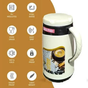 mittal ruf tuff insulated kettle 1200 ml