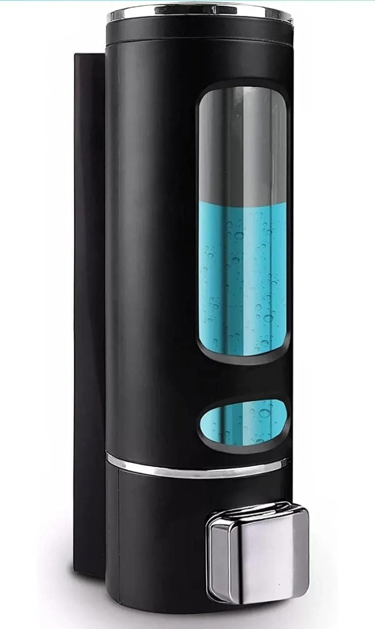 400 ml glass & stainless steel liquid dispenser – black | multicolor 400 ml glass & stainless steel liquid dispenser – black | multicolor