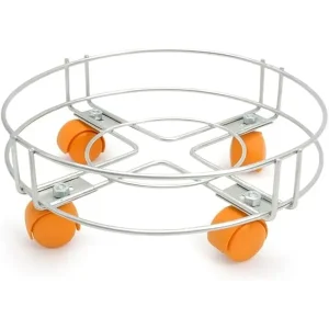 stainless steel lpg gas cylinder trolley with wheels