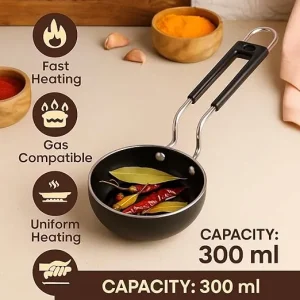 iron tadka pan 300 ml with long handle