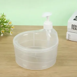 liquid soap dispenser with built in sponge holder