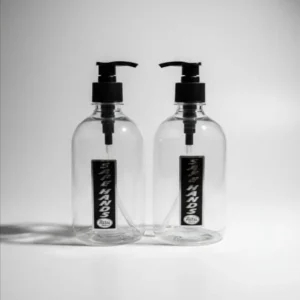 transparent liquid pump bottles for handwash – pack of 2