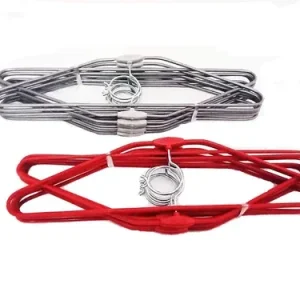 grey heavy duty rust proof clothes hangers – pack of 10