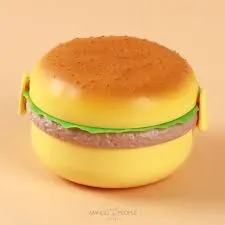burger shape lunch box (1 pc) | cute & portable food box