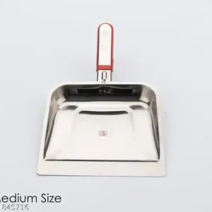 stainless steel dustpan with handle – medium size