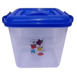 plastic storage container with lock lid