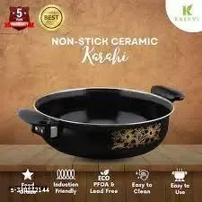 non stick kadhai with handles – 14 inch
